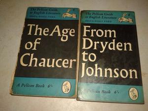 The Age Of Chaucer+ From dryden to johnson, SON 2 LIBROS