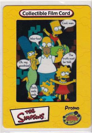The Simpsons Promo Filmcard Artbox  Amer Nuclear Family