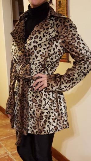 Trench de piel sintética D&G animal print leopardo -