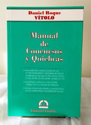 Vitolo, Daniel Roque - Manual De Concursos Y Quiebras.