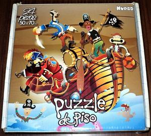 puzzle de piso 24 piezas 50 x 70 cm piratas nupro games