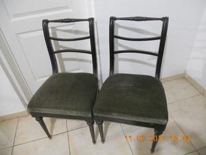 sillas inglesas en pana