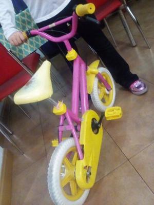 Bicicleta niña rosa