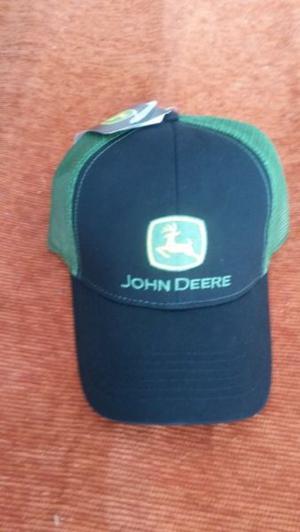 GORRA JOHN DEERE TRUCKER NEGRA Y VERDE- ORIGINAL-NUEVA