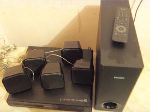 Home Theater Philips, control, usb, lee copias, impecable