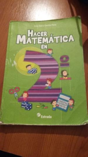 Libro escolar Hacer Matematica 2 de Irma SAIZ YCEILIParra