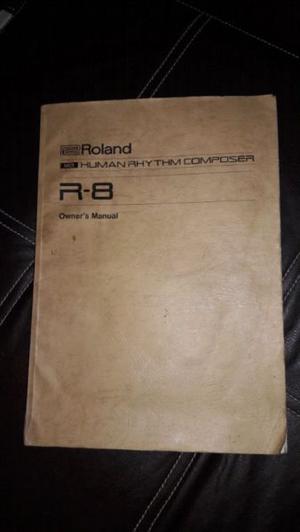 Manual original de Roland R8 caja de ritmos
