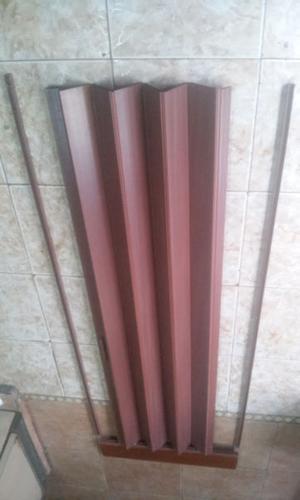Puerta Corrediza Plegable PVC Reforzada de 65 cm Marron