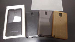 Samsung G Note 3 Flip Cover + 3 fundas de silicona