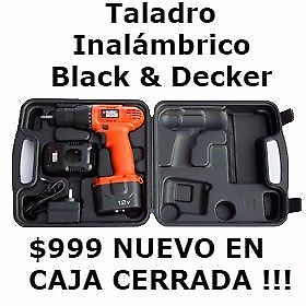 Taladro Inalámbrico Autoajustable Black and Decker 12 V