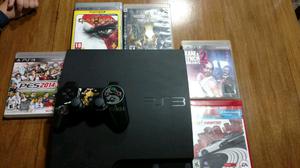 Vendo ps3 impecable 5 juegos y un jostyng