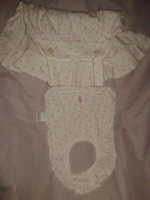 Vestido solero bombachon+babero nuevo Cheeky Baby Talle s