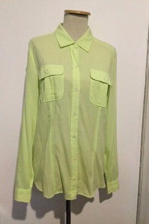 Camisa CALVIN KLEIN verde limón