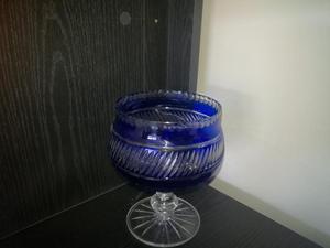 Copon Cristal Azul Bohemia Grande 20 cm