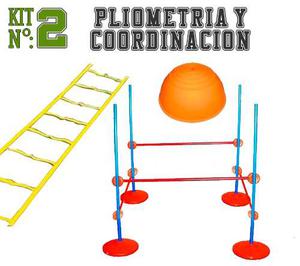 Escalera Coordinacion + Mini Bosu + Valla Multiple! Kit N°2