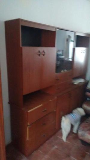 vendo modular madera y vidrios