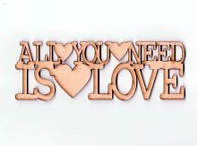 CARTEL DECORATIVO ALL YOU NEED IS LOVE