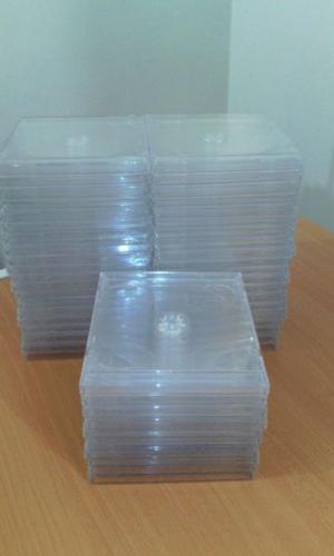 Cajitas acrilicas de cds dobles transparentes x 50 unidades