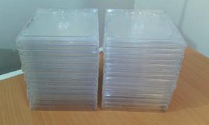 Cajitas acrilicas de cds simples transparentes x 30 unidades