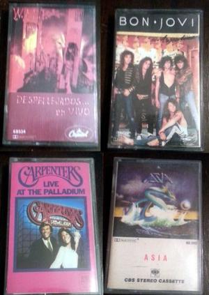 Lote 4 cds de Rock (Bon Jovi - Carpenters - Wasp - Asia)