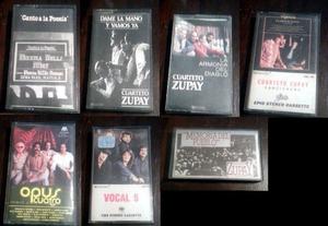 Lote 7 cassettes musica vocal argentina (Zupay - Opus 4 -