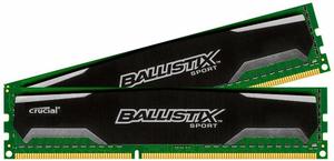 Memorias RAM Crucial Ballistix Sport 8gb 2 X 4gb DDR3