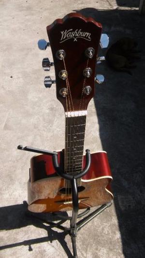 guitarra washburn wa90 exelente estado nuevo color rojo con