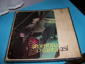 Argentina Canta asi 10 Lp.s Vinilo