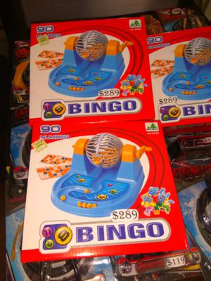 Bingo juego de mesa $289 y gran variedad de juguetes