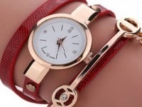 Reloj Esclavas Pulsera Simil Cuero Por Mayor 10 Unidad!