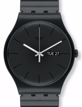Reloj Swatch Suob708 Negro Metal Original Envío Gratis
