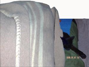 colcha manta en lana peinada con borde en seda - una plaza