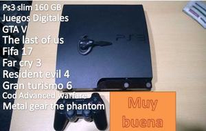 ps3 slim muy buena