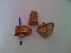 3 pedazos de tronco petrificado-Antiquísimos!