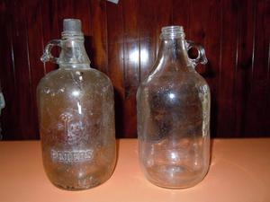 Botellas antiguas de vidrio