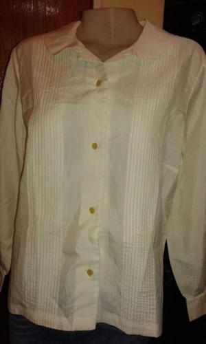 CAMISA/ BLUSA TALLE S/M CON CUELLITO TIPO BEBÈ CON