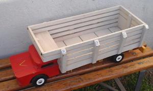 Camión de madera para niños de juguete