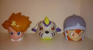 Digimon Portatolas Matt, Sora y Gabumon