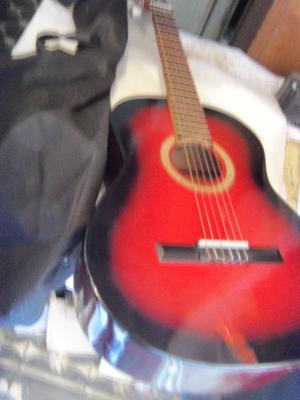 Guitarra criolla marca NJradalj, con funda