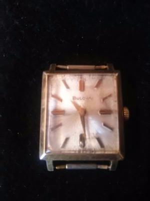 Reloj Bulova Vintage A Cuerda Enchapado Oro $
