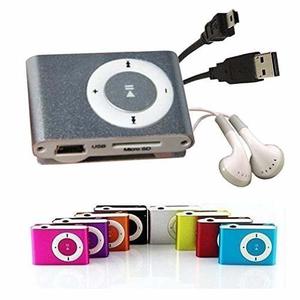 Reproductor Mp3 Shuffle C/ Clip Auricular Cable Usb
