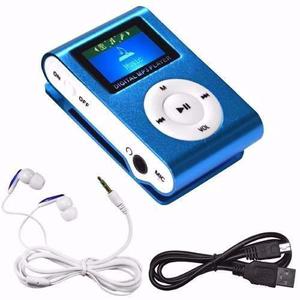 Reproductor Mp3 Shuffle Micro Sd Pantalla Bateria Radio Fm