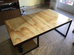 Vendo mesa hierro y madera