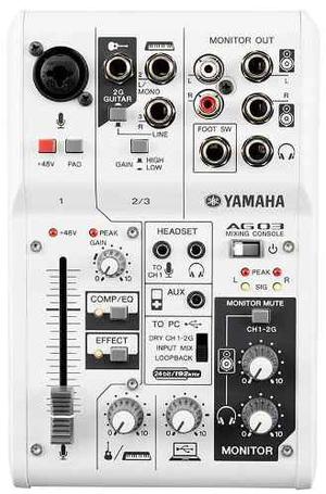 Yamaha Ag 03 Mixer Multifuncion Con Efectos Usb Nuevo Gtia