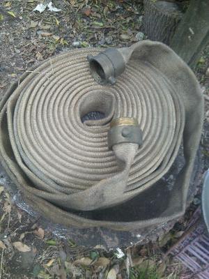antigua manguera de bomberos