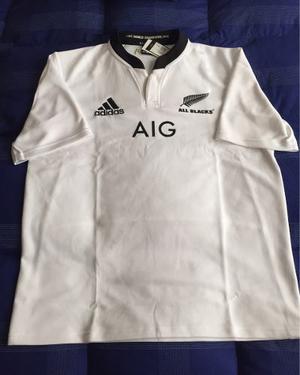 Camiseta adidas Rugby All Blacks Talle M Blanca