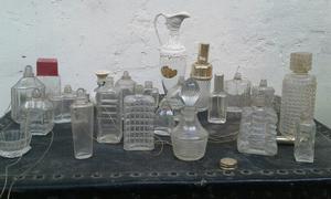 Lote de frascos de perfumes vintage