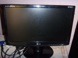 Monitor de pc, marca LG, 19", LCD, completo impecable
