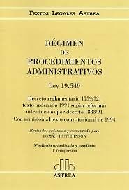 Regimen de procedimientos administrativos