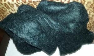 440 gr. mohair negro semigordo 3 madejas lanas LHO